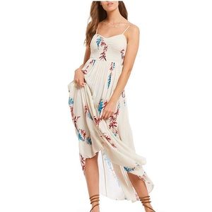 Free people Beau smocked maxi NEW with tags. XS